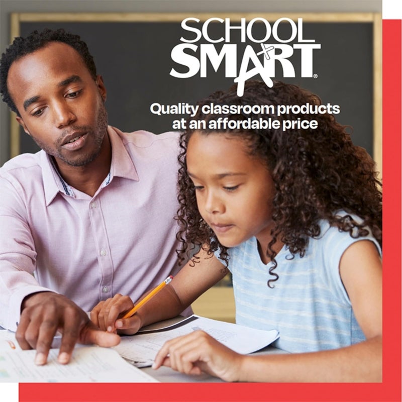 سكول سمارت ورق كتابة سكول سمارت ذو أسطر متقطعة، مسطر طوليًا بمقدار نصف بوصة، مقاس 11 × 8.5 بوصة، عبوة من 500 ورقة، أبيض - Image 3